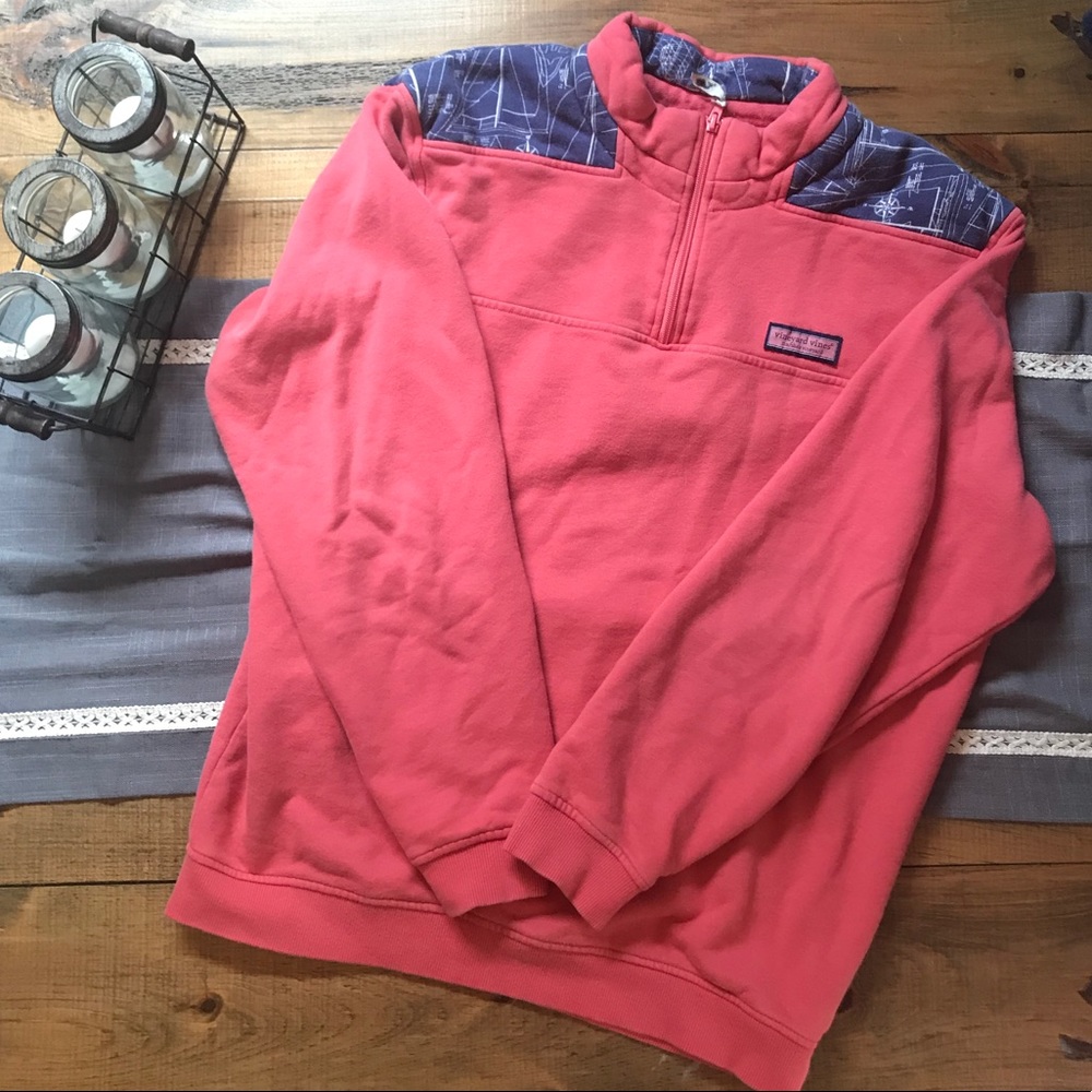 Vineyard Vines Salmon 1/4 Zip, Limited Edition! M